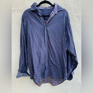 Bugatchi Uomo Men’s Classic Fit Long Sleeve Button Down Shirt